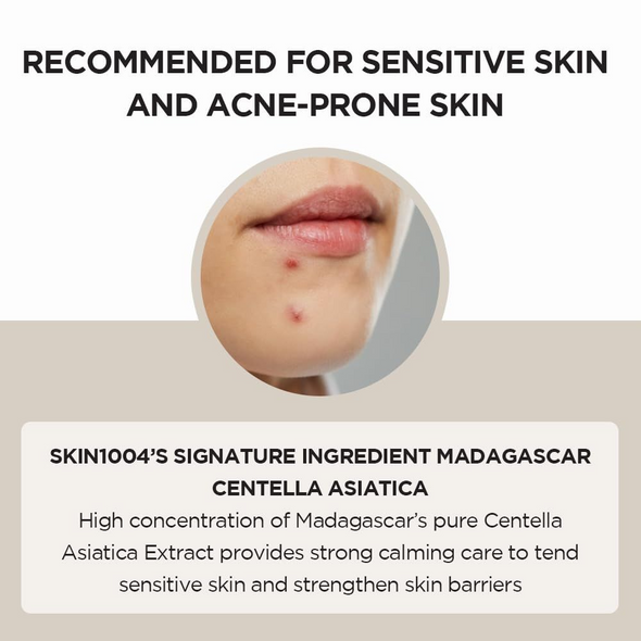 SKIN1004 Centella Ampoule Facial Serum - Soothes Acne-Prone, Sensitive Skin