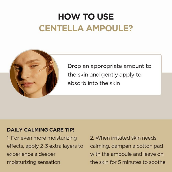 SKIN1004 Centella Ampoule Facial Serum - Soothes Acne-Prone, Sensitive Skin