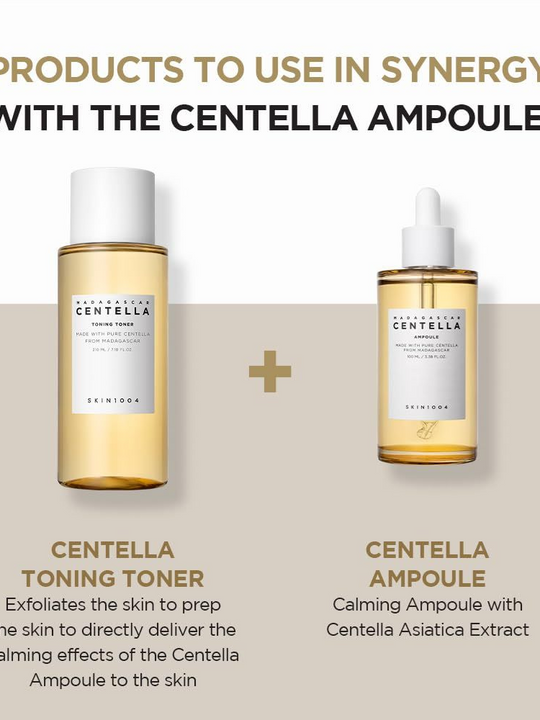 SKIN1004 Centella Ampoule Facial Serum - Soothes Acne-Prone, Sensitive Skin