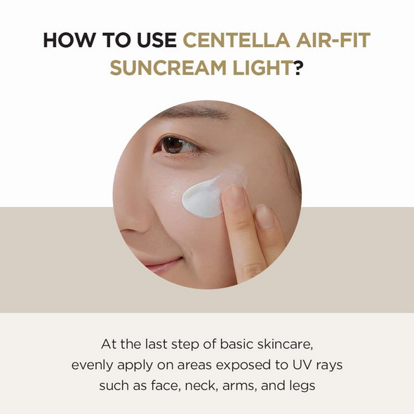 SKIN1004 Centella Air-fit Suncream Light - Soothing Hydrating & Brightening