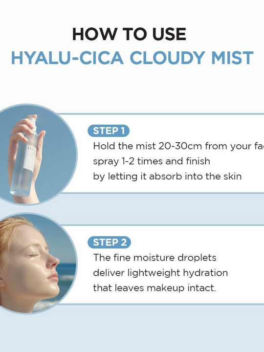 SKIN1004 Hyalu-CICA Cloudy Mist - Hydrating & Calming Green Tea Care