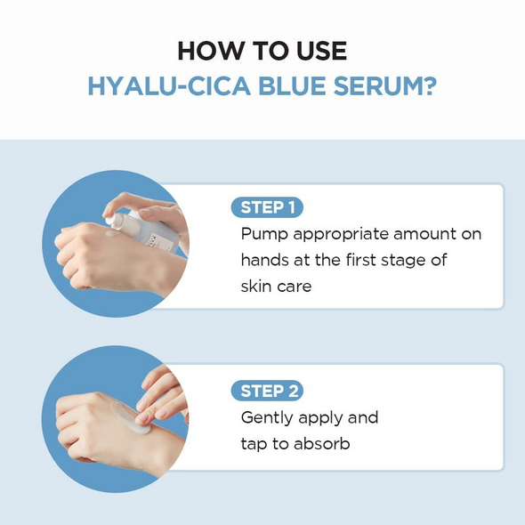 SKIN1004 Hyalu-CICA Blue Serum - 5 Layer Hyaluronic Acid Cica Niacinamide