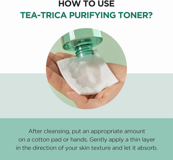 SKIN1004 Tea-Trica Purifying Toner - Calming Soothing Hydration & Acne Care Relief