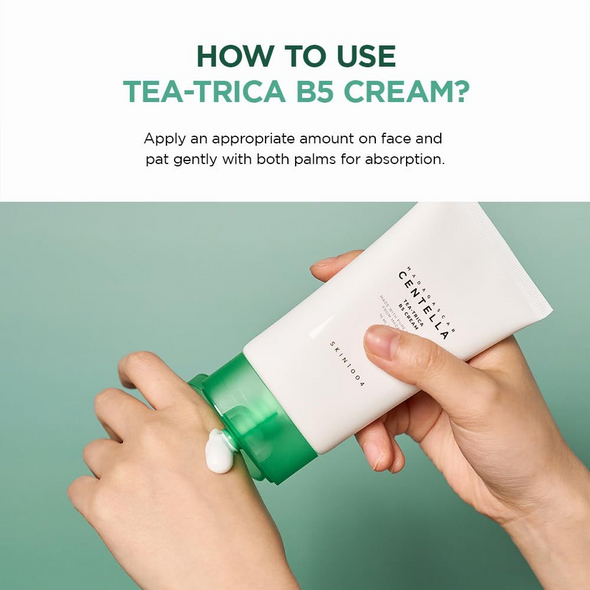 SKIN1004 Tea-Trica B5 Cream - Balm-Like Cream with Pro-Vitamin B5 Hydration