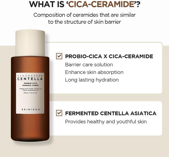 SKIN1004 PROBIO-CICA Essence Toner - Calming, Soothing, Hydrating & Anti-Aging Care