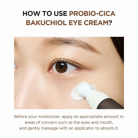 SKIN1004 PROBIO-CICA Bakuchiol Eye Cream - Gentle Anti-Wrinkle & Anti-Aging Care