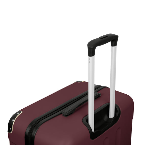 Swiss Hufeisen 3-Piece Travel Luggage Set - Bordeaux Gold