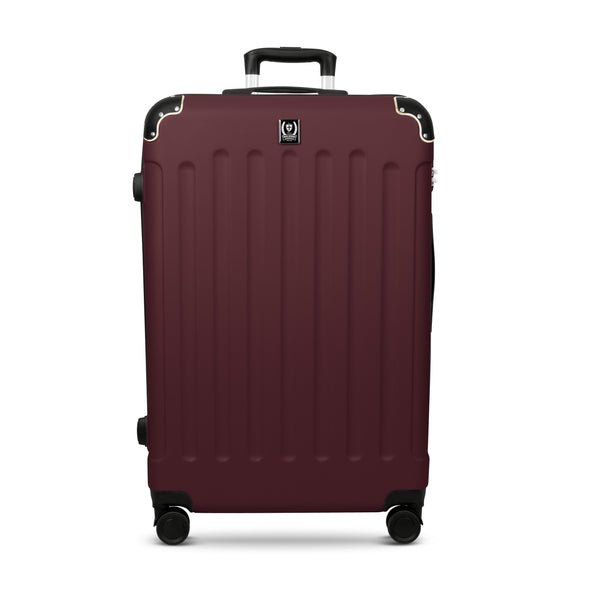 Swiss Hufeisen 3-Piece Travel Luggage Set - Bordeaux Gold