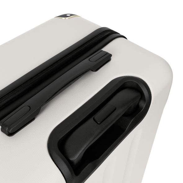 Swiss Hufeisen 3-Piece Travel Luggage Set - Cream & Gold