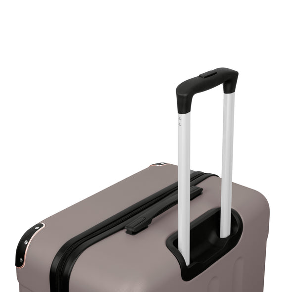 Swiss Hufeisen 3-Piece Travel Luggage Set - Taupe & Rose Gold