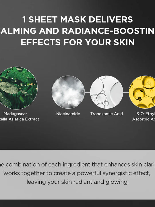 [SKIN1004] Tone Brightening Glow Mask 25ml (Pack of 5)