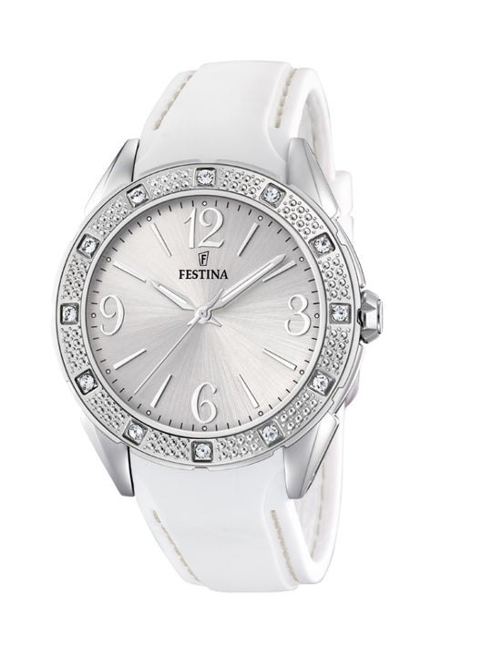 Festina Boyfriend Collection Analogue Ladies Wrist Watch - White F20243-1