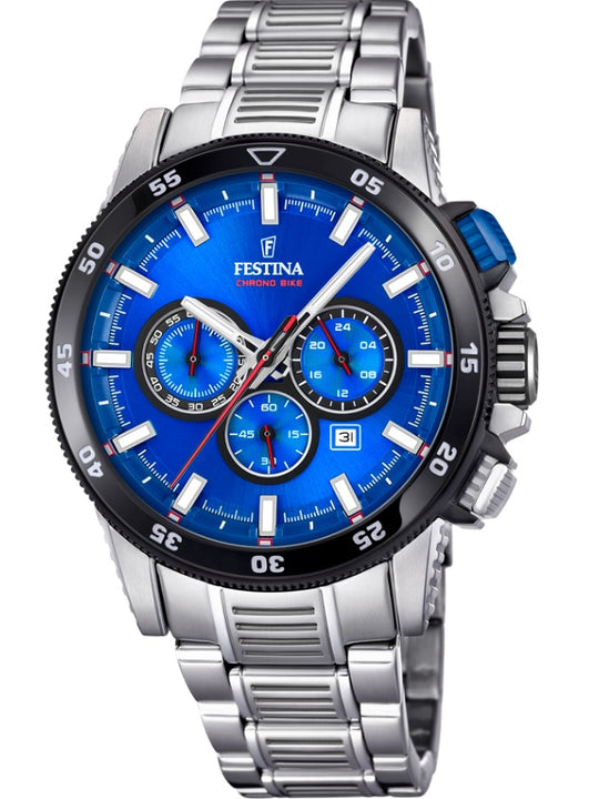 Festina Chrono Bike Analogue Men's Wrist Watch - Blue F20352/2