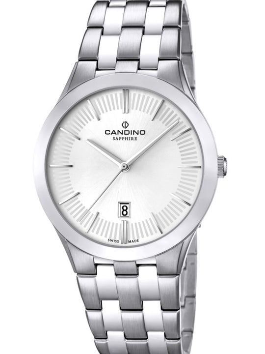 Candino Swiss Made Mens Stainless Steel Watch - Gents Classic Collection