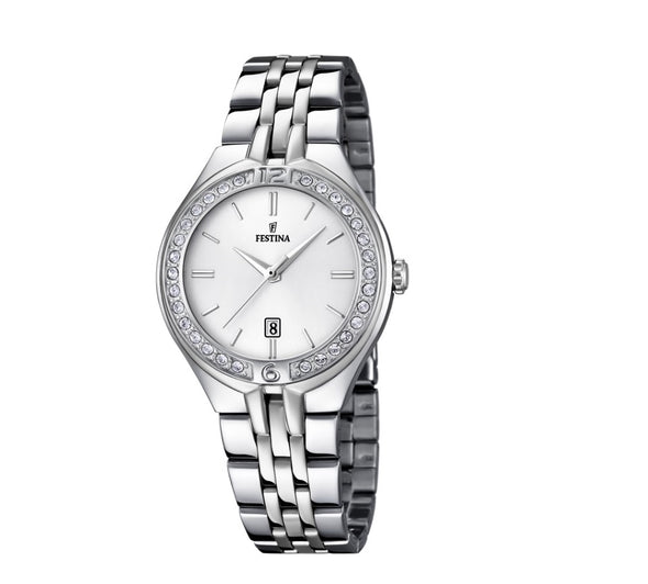 Festina Made Moiselle Analogue Ladies Wrist Watch - Silver F16867-1