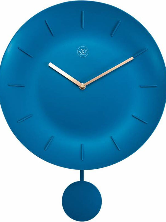 NeXtime 30cm Bowl Plastic Round Wall Clock - Turquoise 7339TQ