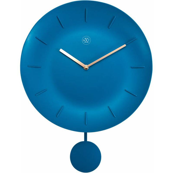 NeXtime 30cm Bowl Plastic Round Wall Clock - Turquoise 7339TQ