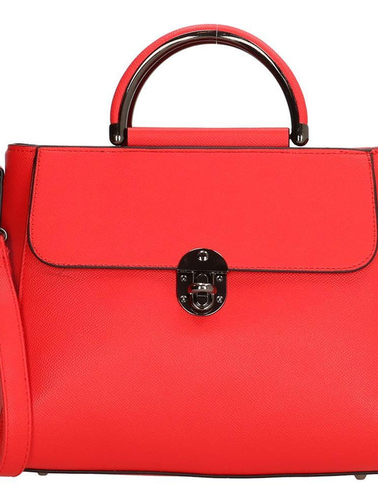 Charm London Canary Wharf Ladies PU Hand Bag - Red