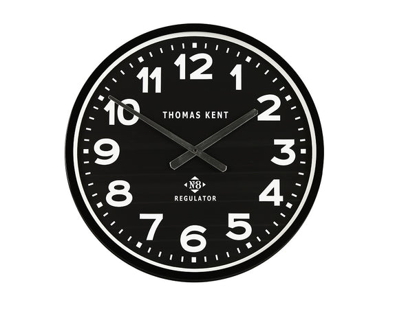 Thomas Kent 54cm Arabic Regulator Round Wall Clock - Black