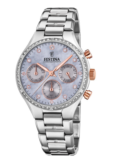 Festina Boyfriend Collection Analogue Ladies Wrist Watch - Silver F20401-3