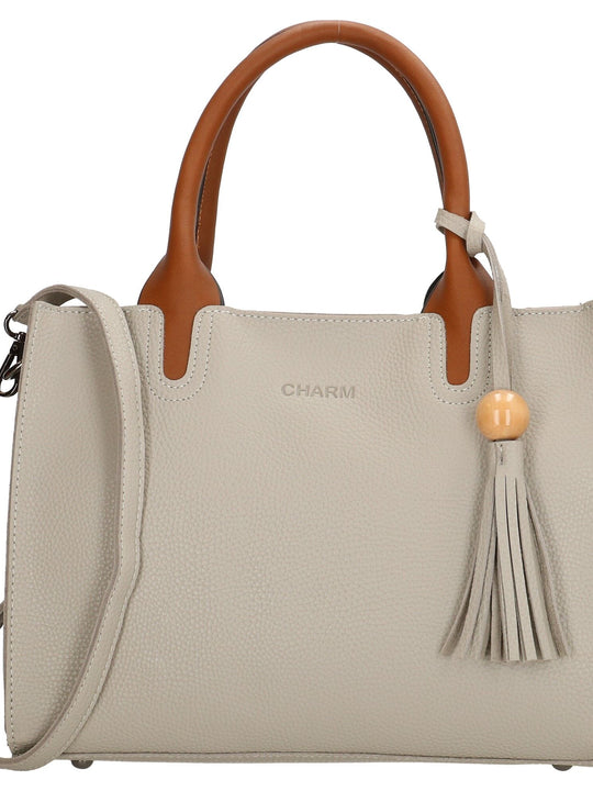 Charm London Covent Garden Ladies Hand Bag - Light Grey 17437