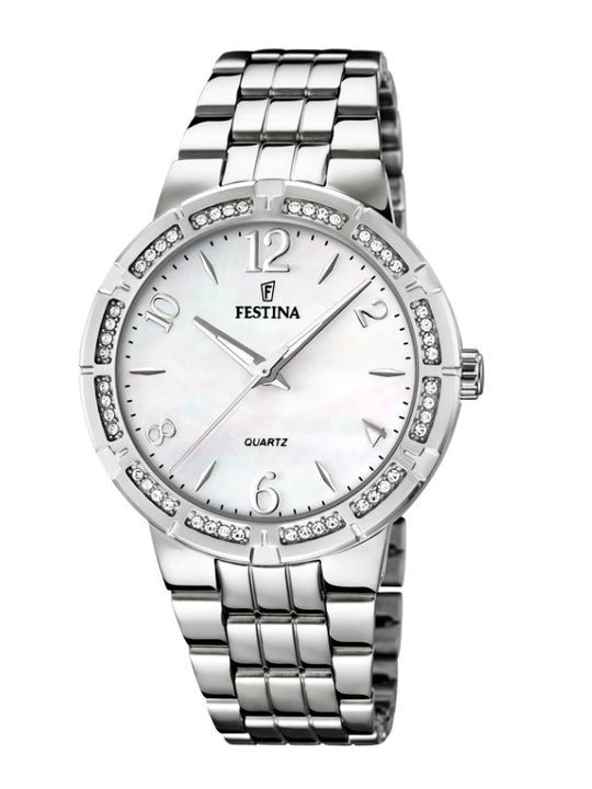 Festina Boyfriend Collection Analogue Ladies Wrist Watch - Silver F16703-1