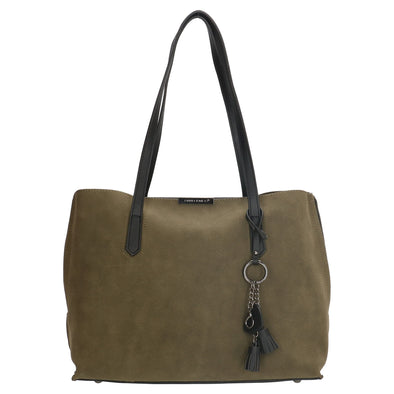 David Jones Paris Ladies Shopper/Tote Bag - Olive