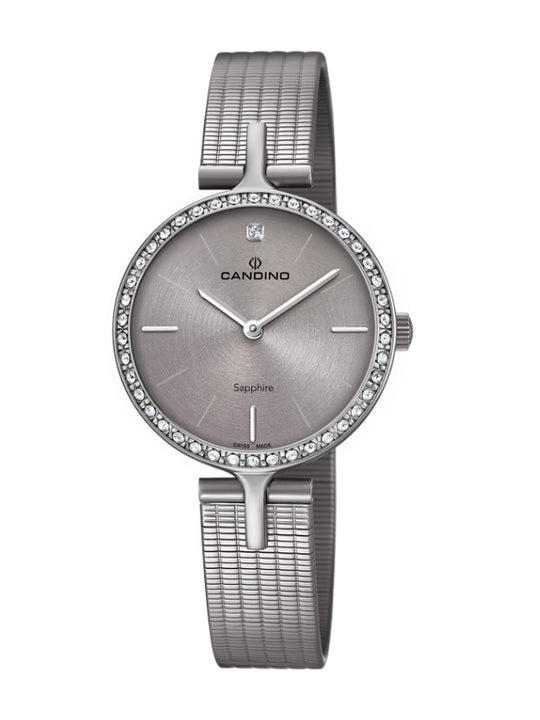 Candino Sapphire Swiss Made Ladies Stainless Steel Watch - Elegance