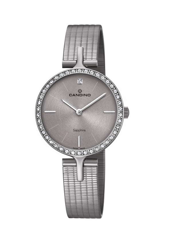 Candino Sapphire Swiss Made Ladies Stainless Steel Watch - Elegance