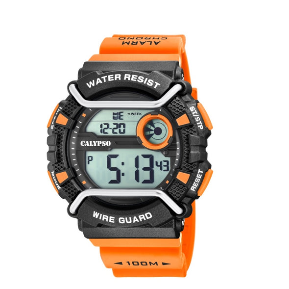Calpyso Digital Mens Wire Guard Sports Watch - Digital Gent Collection