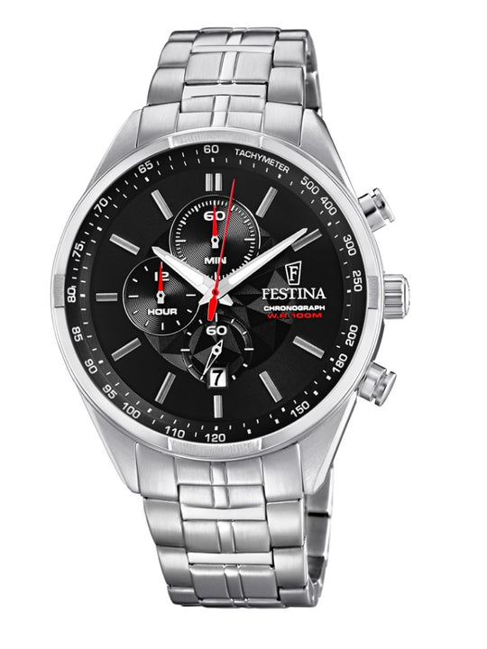 Festina Chrono Sport Analogue Men's Wrist Watch - Stainless Steel F6863/4