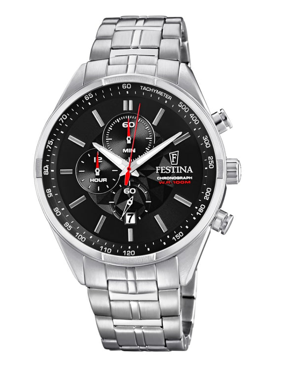 Festina Chrono Sport Analogue Men's Wrist Watch - Stainless Steel F6863/4