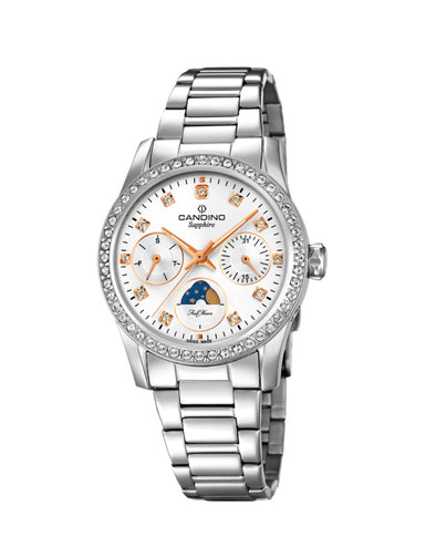 Candino Sapphire Swiss Made Ladies Stainless Steel Watch - Lady Casual