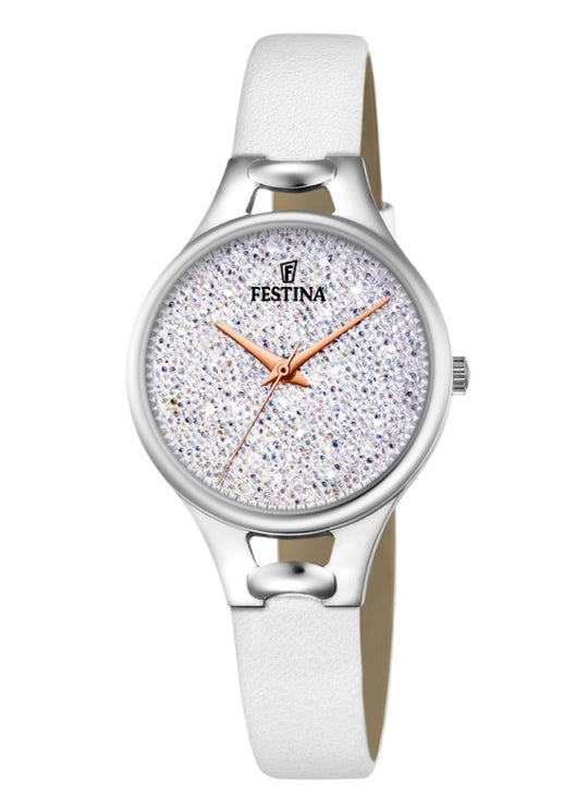 Festina Made Moiselle Analogue Ladies Wrist Watch - White F20334-1