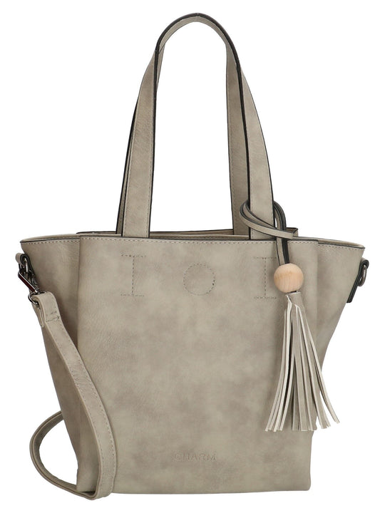 Charm London Covent Garden Ladies Shoulder Bag - Light Grey 16780