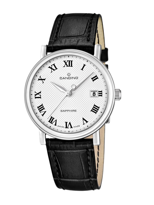Candino Swiss Made Mens Leather Watch - Classic Timeless Collection