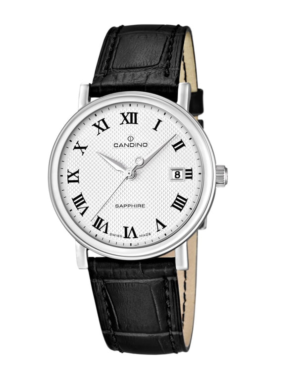 Candino Swiss Made Mens Leather Watch - Classic Timeless Collection