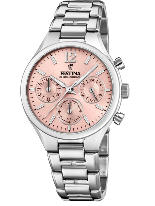 Festina Boyfriend Collection Analogue Ladies Wrist Watch - Silver F20391-2