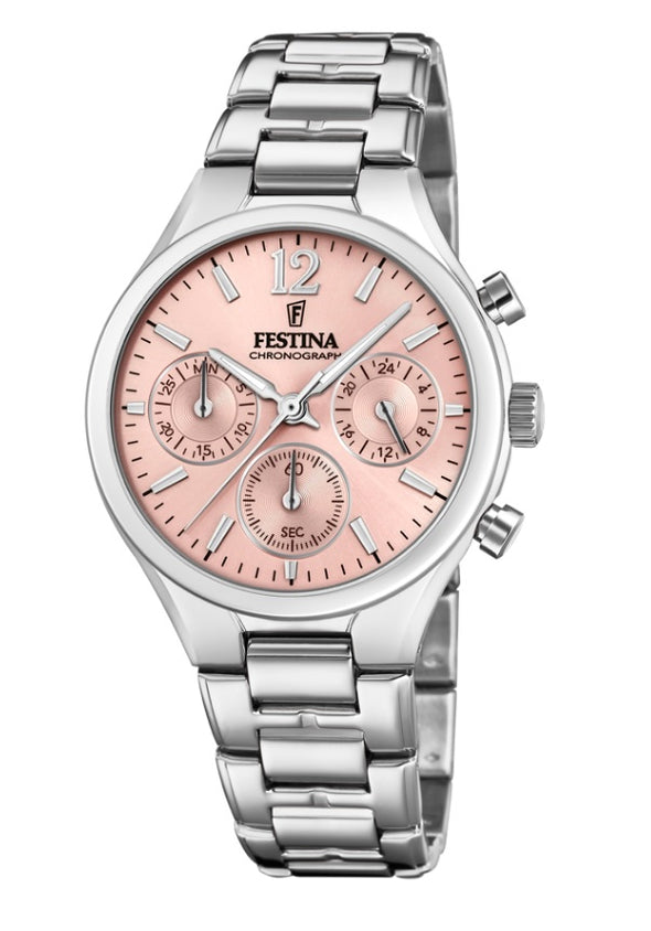 Festina Boyfriend Collection Analogue Ladies Wrist Watch - Silver F20391-2