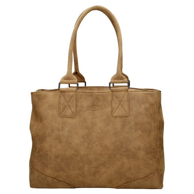 Beagles Alcublas Ladies PU Shopper Bag - Brown 16642