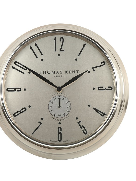 Thomas Kent 50cm Timekeeper Gold Round Wall Clock