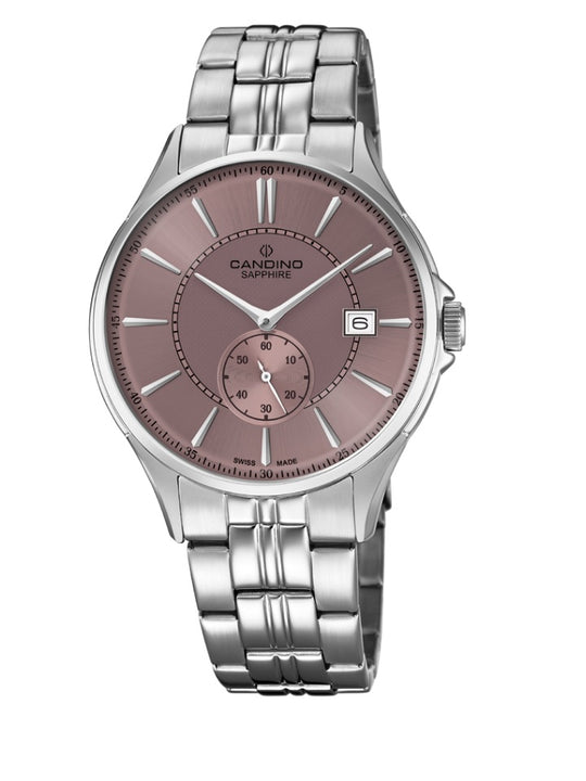 Candino Swiss Made Mens Stainless Steel Watch - Timeless Gents Collection
