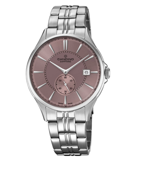 Candino Swiss Made Mens Stainless Steel Watch - Timeless Gents Collection