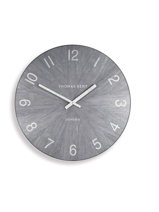 Thomas Kent 17.5cm Wharf Limestone Open Face Round Wall Clock - Grey