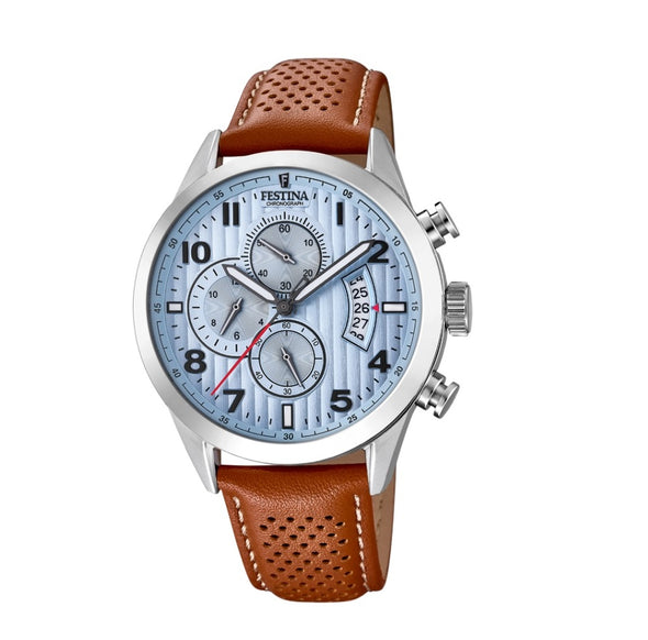 Festina Chrono Sport Analogue Men's Wrist Watch with Leather Strap F20271/4