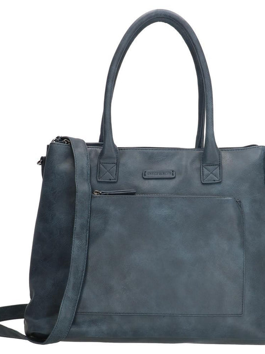 Enrico Benetti Valence Ladies PU Shopper Bag - Navy