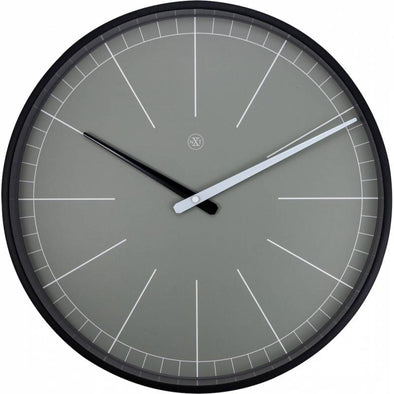 NeXtime 40cm Gray Plastic Round Wall Clock - Grey 7328GS