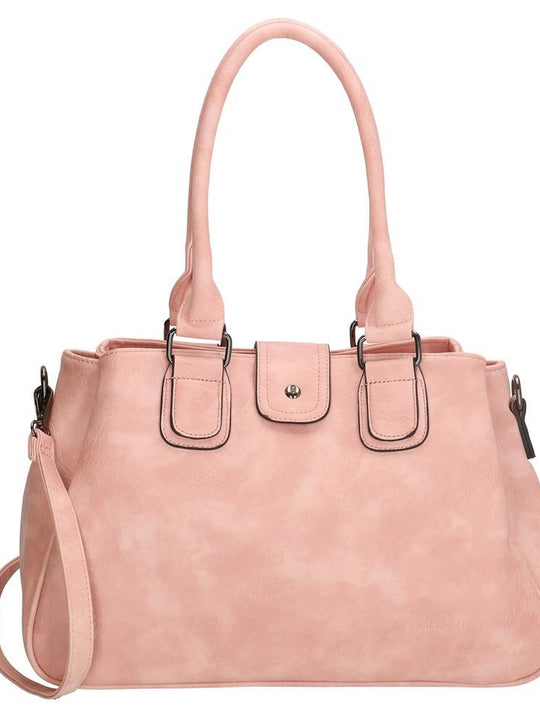 Charm London - Covent Garden Ladies PU Shopper Bag - Pink 16779