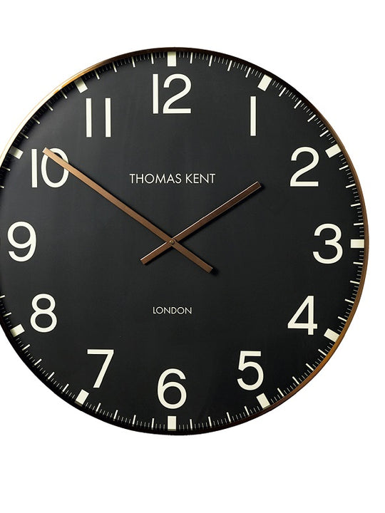 Thomas Kent 53cm Smith Arabic Round Analog Wall Clock - Black