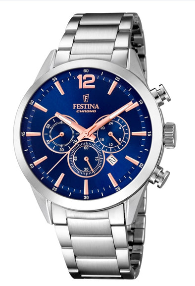 Festina Timeless Chronograph Analogue Men's Wrist Watch F20343/9